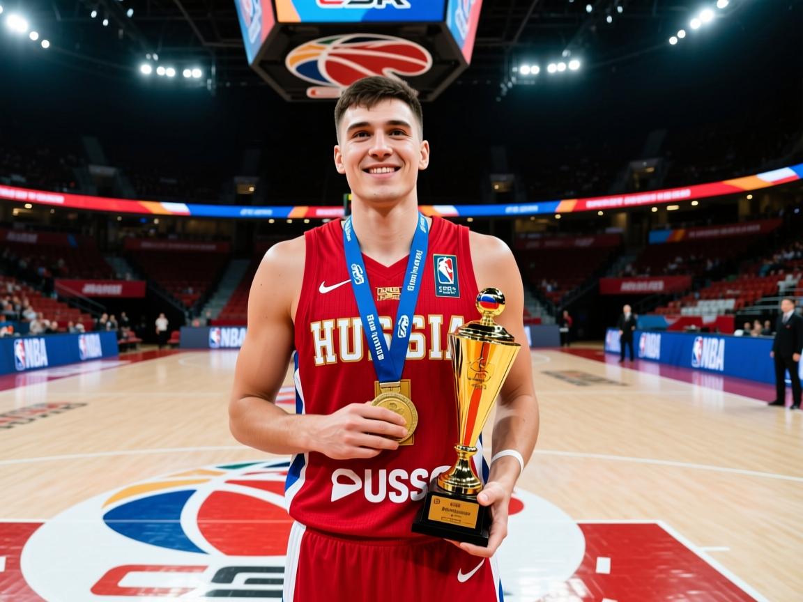 俄罗斯篮球队获得国际大赛亚军